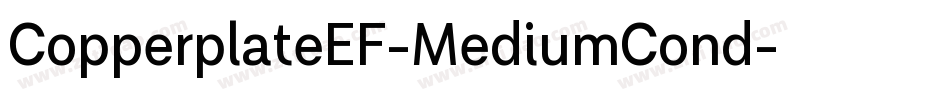 CopperplateEF-MediumCond字体转换
