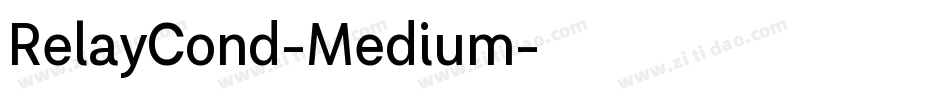 RelayCond-Medium字体转换