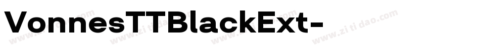 VonnesTTBlackExt字体转换
