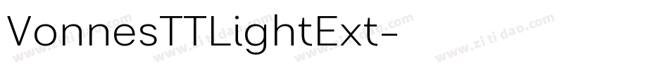 VonnesTTLightExt字体转换