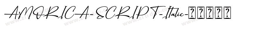 AMORICA-SCRIPT-Italic字体转换