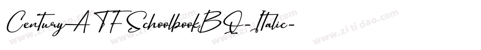CenturyATFSchoolbookBQ-Italic字体转换