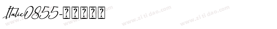 Italic0855字体转换