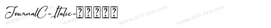 JournalC-Italic字体转换