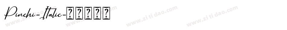 Pinchi-Italic字体转换