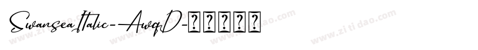 SwanseaItalic-AwqD字体转换