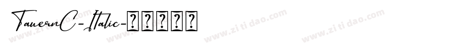 TauernC-Italic字体转换