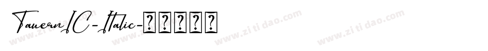 TauernIC-Italic字体转换