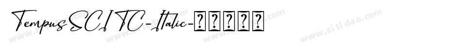 TempusSCITC-Italic字体转换