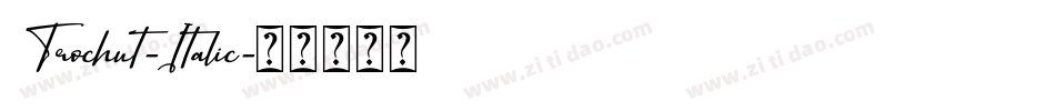 Trochut-Italic字体转换