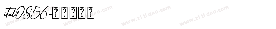 ital0856字体转换