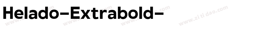 Helado-Extrabold字体转换