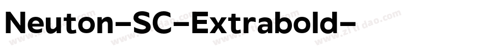 Neuton-SC-Extrabold字体转换