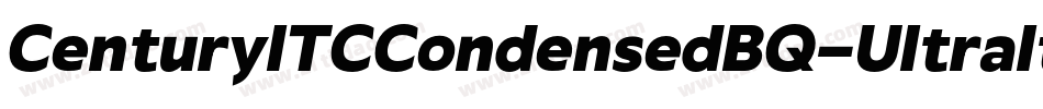 CenturyITCCondensedBQ-UltraItalic字体转换