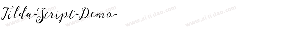 Tilda-Script-Demo字体转换