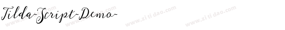 Tilda-Script-Demo字体转换
