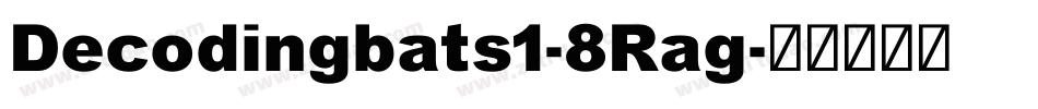 Decodingbats1-8Rag字体转换