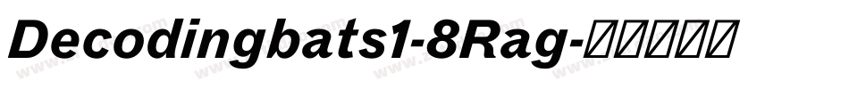 Decodingbats1-8Rag字体转换