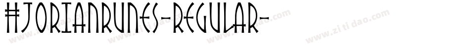HjorianRunes-Regular字体转换