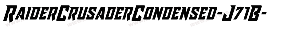 RaiderCrusaderCondensed-J71B字体转换 RaiderCrusaderCondensed-J71B字体转换