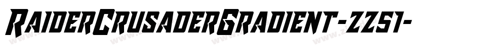 RaiderCrusaderGradient-zz51字体转换