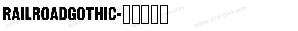 RailroadGothic字体转换