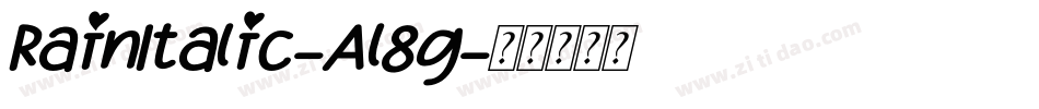 RainItalic-Al8g字体转换