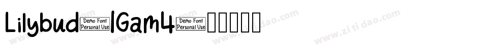 Lilybud-1Gam4字体转换