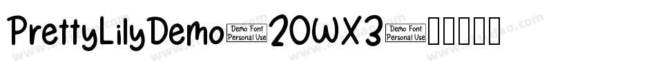 PrettyLilyDemo-2OWX3字体转换