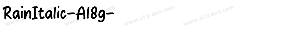 RainItalic-Al8g字体转换