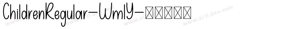 ChildrenRegular-WmlY字体转换