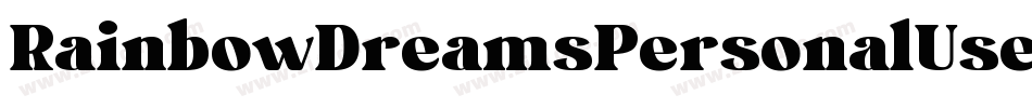 RainbowDreamsPersonalUse-jM20字体转换