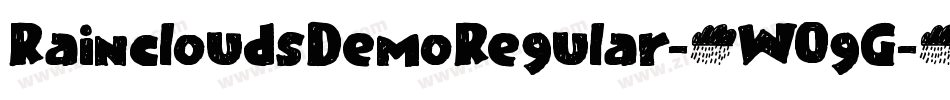 RaincloudsDemoRegular-0WOgG字体转换