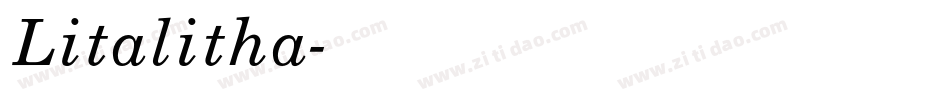 Litalitha字体转换