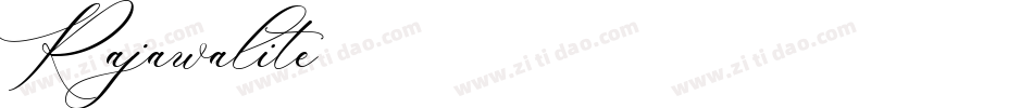 Rajawalite字体转换
