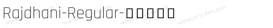 Rajdhani-Regular字体转换