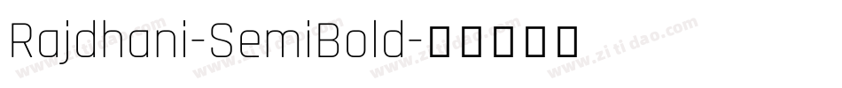 Rajdhani-SemiBold字体转换