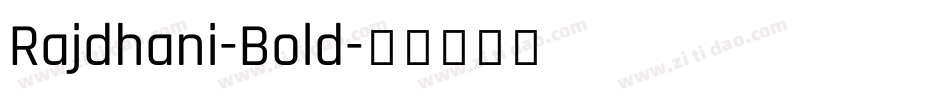 Rajdhani-Bold字体转换