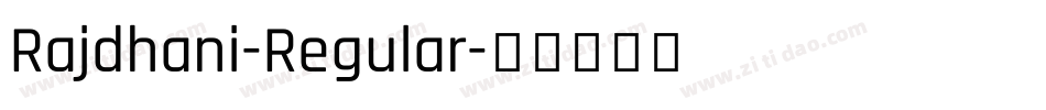 Rajdhani-Regular字体转换