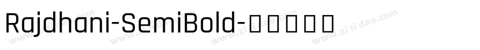Rajdhani-SemiBold字体转换