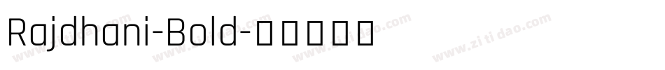 Rajdhani-Bold字体转换
