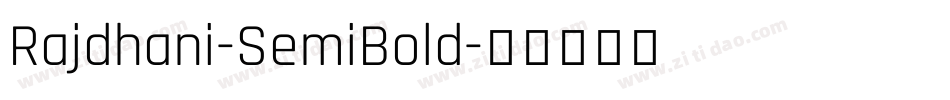 Rajdhani-SemiBold字体转换