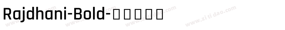 Rajdhani-Bold字体转换
