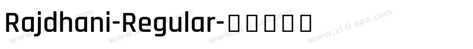 Rajdhani-Regular字体转换