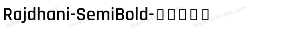 Rajdhani-SemiBold字体转换