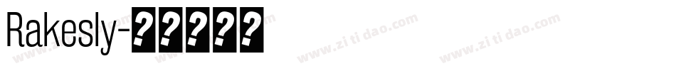 Rakesly字体转换