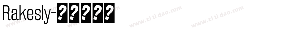 Rakesly字体转换