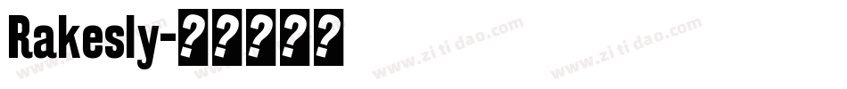 Rakesly字体转换