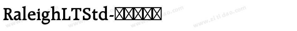 RaleighLTStd字体转换