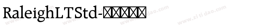 RaleighLTStd字体转换